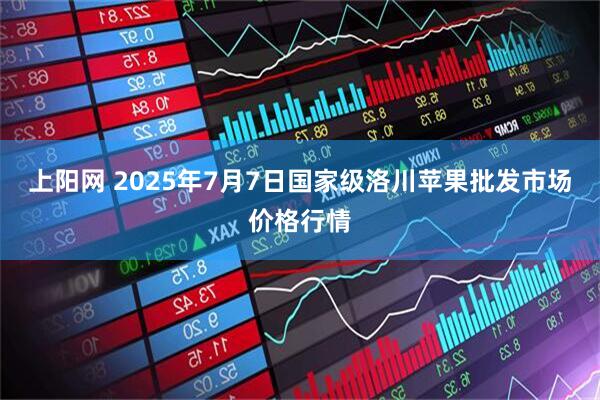 上阳网 2025年7月7日国家级洛川苹果批发市场价格行情
